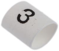 trsa-1019c13 TE Connectivity Heat Shrink Cable Markers, White, Pre-printed "3", 1 → 3mm Cable, TRSA-1019/C/1/3