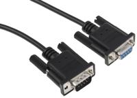 scnm9fm2mbk StarTech.com Female 9 Pin D-sub to Male 9 Pin D-sub Serial Cable, 2m PVC