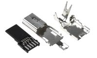ux40a-mb-5p Hirose Straight, Cable Mount, Plug Type B 2.0 USB Connector