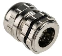 835-4093 RS PRO Metallic Nickel Plated Brass Cable Gland, PG16 Thread, 8mm min., 14mm max., IP68