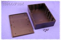 1591xxfsbk Hammond 1591 Series ABS Enclosure, IP54, Flanged, 221 x 150 x 58mm