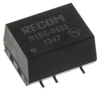 r1se-0505 Recom R1SE DC-DC Converter, 5V dc/ 200mA Output, 4.5 → 5.5 V dc Input, 1W, Surface Mount, +85°C Max Temp -40°C
