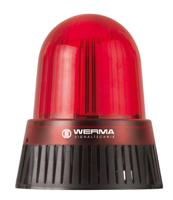 43110075 Werma 431 Series Red Sounder Beacon, 24 V, IP65, Base Mount, 114dB at 1 Metre