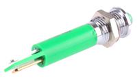211-257 RS PRO Green Panel Mount Indicator, 12V dc, 8mm Mounting Hole Size, Solder Tab Termination