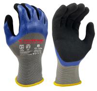 01-109-taille-9 KYORENE 01-109 Black, Blue, Grey Graphene, Nylon Glove, Size 9, Nitrile Micro-Foam Coating