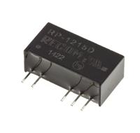 rp-1215d Recom RP DC-DC Converter, ±15V dc/ ±33mA Output, 10.8 → 13.2 V dc Input, 1W, Through Hole, +85°C Max Temp -40°C