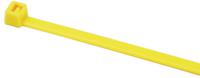 111-01168 HellermannTyton Cable Ties, Releasable, 380mm x 4.7 mm, Yellow Polyamide 6.6 (PA66), Pk-100