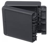 96013224-b-141306-pc-v0-7024 Bopla Bocube Series Graphite Grey Polycarbonate Enclosure, IP66, IP68, IK07, Graphite Grey Lid, 151 x 125 x 60mm