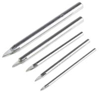 511-9682 RS PRO 5-Piece Glass Drill Bit Set, 8mm Max, 4mm Min, Carbide Tipped Bits