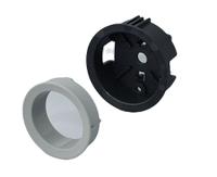 b8733118 OKW Grey Potentiometer Knob Round Shaft, B8733118