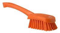 41927 Vikan Hard Bristle Orange Scrubbing Brush, 36mm bristle length, Polyester bristle material