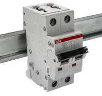 2cds252001r0277-s202-k2 ABB System Pro M Compact S200 MCB, 2P, 2A Curve K, 400V AC, 125V DC, 10 kA Breaking Capacity