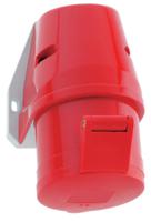 112001 Bals IP44 Red Wall Mount 3P + N + E Industrial Power Socket, Rated At 16A, 415 V