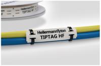 tiptag11pgx100s HellermannTyton TIPTAG11 White Green Print Label, 11mm Width, 11mm Height, 120Per Roll Qty