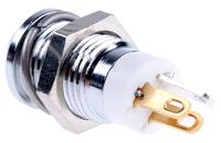 210-765 RS PRO Green, Red, Yellow Panel Mount Indicator, 2V dc, 8mm Mounting Hole Size, Solder Tab Termination