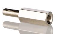 221-156 RS PRO Standoff, M3 x M3 Thread, 18mm Body, Brass, Male/Female, 8mm Stud