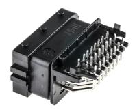 hccphpe24bka90f Delphi Automotive Connector Plug Through Hole 24 Way, Solder Termination HCCPHPE24BKA90F