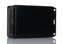 1591ssflbk Hammond 1591 Series Black ABS Enclosure, IP54, Flanged, Black Lid, 110.1 x 82.2 x 40mm