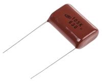 qxk2j105ktp Nichicon XK Polyester Film Capacitor, 250 V ac, 630 V dc, ±10%, 1μF, Through Hole