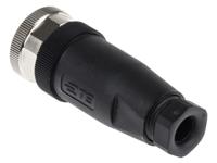 t4110001041-000 TE Connectivity Circular Connector, 4 Contacts, Cable, M12 Connector, Socket, Female, IP67, T411 Series