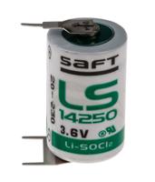 ls142503pfrp Saft Lithium Thionyl Chloride 3.6V, 1/2 AA Battery