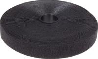 890-4187 RS PRO Black Hook & Loop Tape, 20mm x 10m