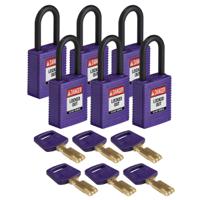 150350 Brady LOTO-101 Key Weatherproof Nylon, Plastic Padlock, 6.35mm Shackle, 38.00mm Body