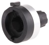 h-516-3a Bourns 22.8mm Black, Chrome Potentiometer Knob for 3.2mm Shaft Splined, H-516-3A