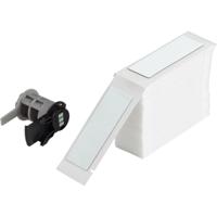 m6-09-7593-wt Brady B-7593 Black on White Polyester Label, 25.00 mm Width, 75.00mm Label Length, 25mm Label Width