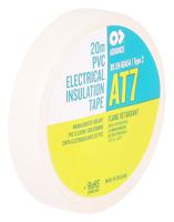 at7 Advance Tapes AT7 White PVC Electrical Tape, 12mm x 20m