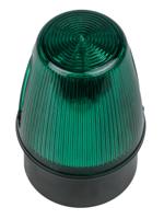 led100-02-04 Moflash LED100 Series Green Flashing Beacon, 20 → 30 V ac/dc, Surface Mount, LED Bulb, IP65