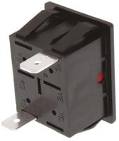 c0480alnab Arcolectric (Bulgin) Ltd 0480 Series Red Neon Panel Mount Indicator, 250V, 30 x 22.1mm Mounting Hole Size, Solder Tab
