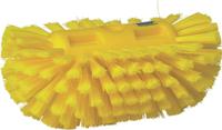 70396 Vikan Medium Bristle Yellow Scrub Brush, 40mm bristle length, Polyester, Polypropylene, Stainless Steel bristle material