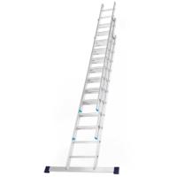 285-130 RS PRO 11 Step Aluminium Extension Ladder, 7000mm Open Length