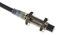 e2a-s08kn04-wp-b1-2m Omron Inductive Threaded Barrel Proximity Sensor, M8, 4 mm Detection, PNP NO, 12 → 24 V dc