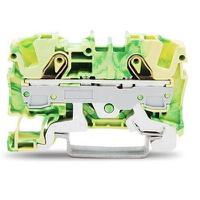 2006-1207 WAGO  TOPJOB S, 2006 Series Green/Yellow, 6mm², Single-Level, Push-In Cage Clamp Termination, ATEX, IECEx