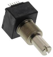em14r1d-r20-l032n Bourns 5V dc 32 Pulse Optical Encoder with a 6 mm Slotted Shaft, Through Hole, Axial PC Pin