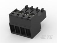 2213936-4 TE Connectivity, 3.5mm Pitch, TB, 4 Way, , Pluggable Terminal Block, Plug, Cable Mount, Screw Termination,