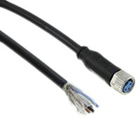 2273005-1 TE Connectivity Female 3 way M8 to Unterminated Free End Sensor Actuator Cable, 1.5 m