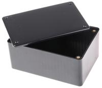 1591tbk Hammond 1591 Series Black Flame Retardant ABS Enclosure, IP54, Black Lid, 120 x 80 x 59mm
