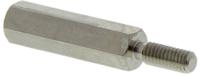 304318040050 Essentra Standoff, M3 x M3 Thread, 18mm Body, Brass, Male/Female, 8mm Stud
