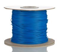 208-1106 RS PRO Blue 0.81mm² Hook Up Wire, 18 AWG, 16/0.25 mm, 305m, PVC Insulation