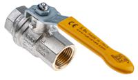 733-5158 RS PRO Brass Full Bore, 2 Way, Ball Valve, Threaded, BSPP 1/2in, 40 → 30bar Operating Pressure