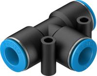 qst-10-50 Festo QST-10-50 Series Tee Tube-to-Tube Adaptor, Push In 10 mm to Push In 10 mm, Tube-to-Tube Connection Style, 130805