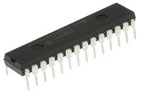 mcp23s17-esp Microchip 16-Channel I/O Expander SPI 28-Pin PDIP, MCP23S17-E/SP