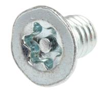 482-8177 RS PRO Bright Zinc Plated Countersunk Steel Tamper Proof Security Screw, M4 x 6mm