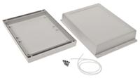 186-2251 RS PRO Grey ABS Enclosure, IP65, IK07, Grey Lid, 197.7 x 144.55 x 52.55mm
