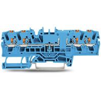 2202-1804 WAGO  TOPJOB S Series Blue, 2.5mm², 1-Level, Push In Termination, ATEX, CSA, IECEx