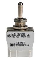 647h2 APEM Toggle Switch, Panel Mount, (On)-Off-(On), DPDT, Solder Lug Terminal, 250V ac