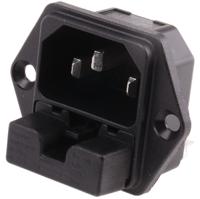 62202300 Schurter C14 Panel Mount IEC Connector Male, 10A, 250 V